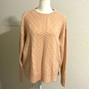 Ann Taylor pink long sleeve sweater Size M